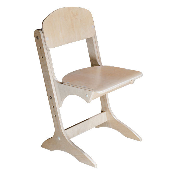 Стілець для дитячого садочку, 310х380х545-625 мм, регулюється на ростові групи №1-3, БРІК